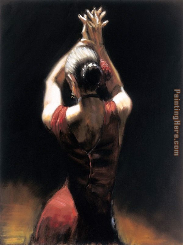 Flamenco Dancer painting - Fabian Perez Flamenco Dancer art painting